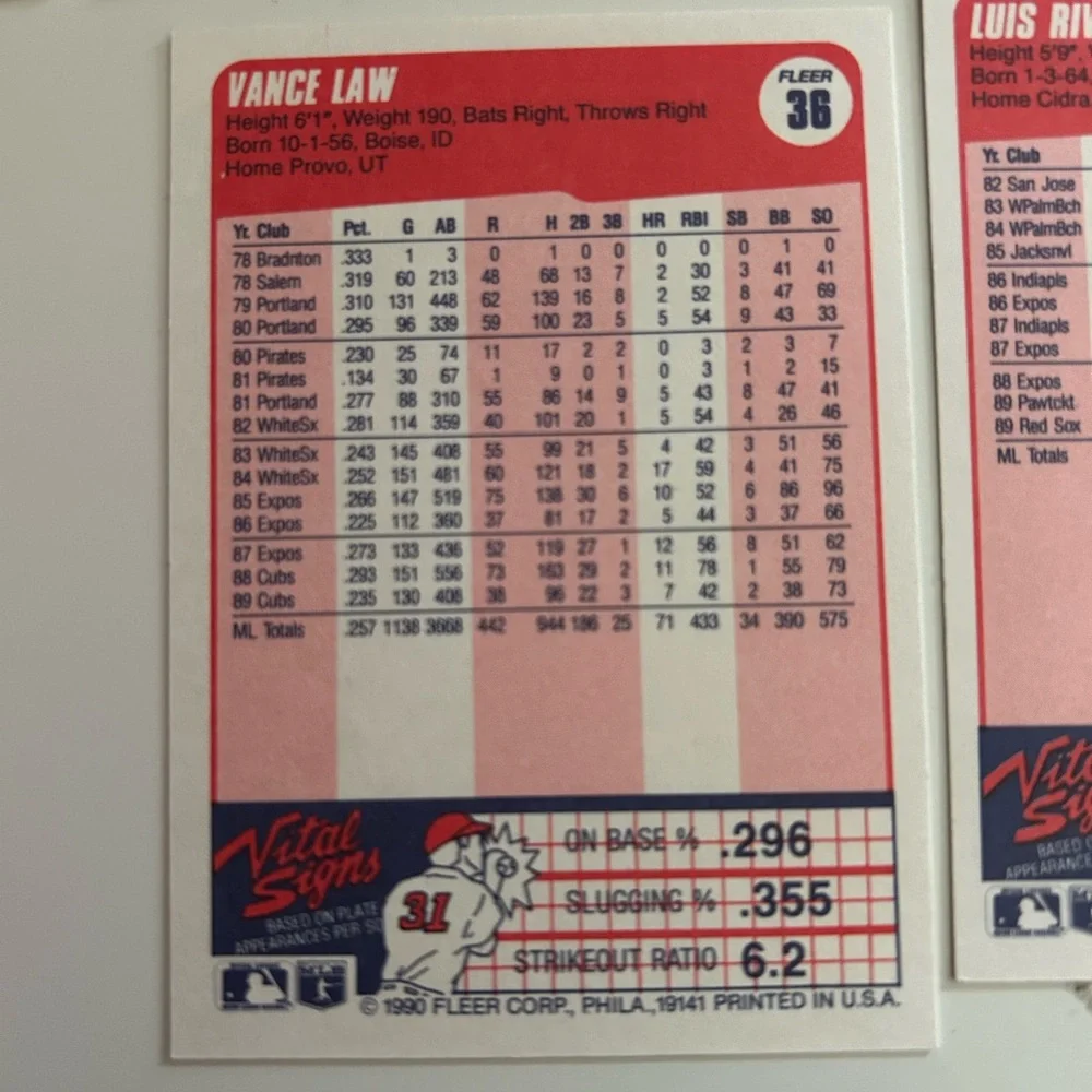 22 Card Lot - 1990 Fleer Baseball - Vintage 90s Stars & Rookies